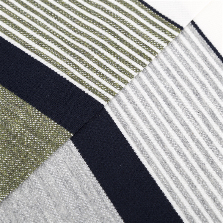 Easy To Care Circular Knitting Striped Knit Fabric For Polo Shirt
