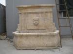 Antique Elephant Head Stone Marble Wall Water Fountain