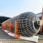 Sunken Vessels Floating Boat Lifting Airbags , Black Boat Recovery Airbags Fill