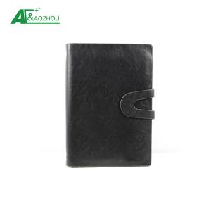 Wholesale Middle size PU leather softcover snap fastener Refillable Ring Binder organizer from china suppliers