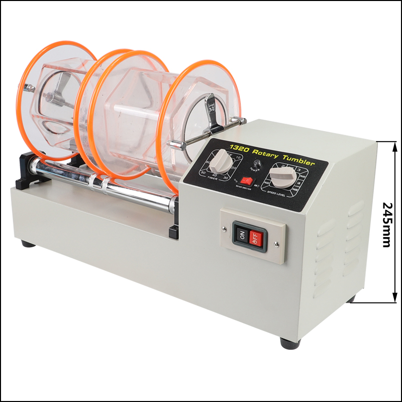 16kg Jewelry Polisher Tumbler ABS Metal With Timer Double Barrel