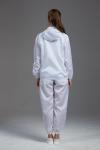 Food Processing Garment Resuable Combed Fabric yellow hooded jacket and pants