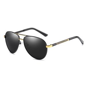 Wholesale Alloys Pilot Polarized Lens Mens Luxury Sunglasses UV400 Driving Night Fishing Glasses from china suppliers