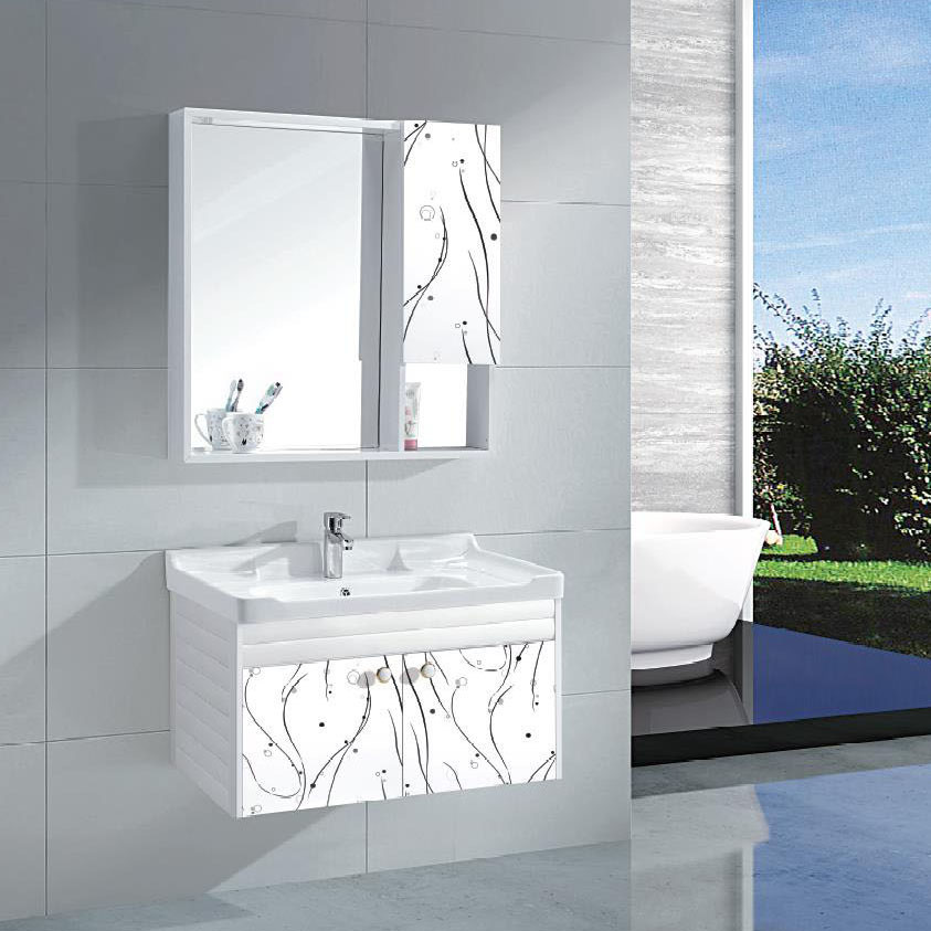 Modern Alunimun Bathroom Vanity/ all aluminum bathroom cabinet/Mirror Cabinet /DB-8160A 800X450mm