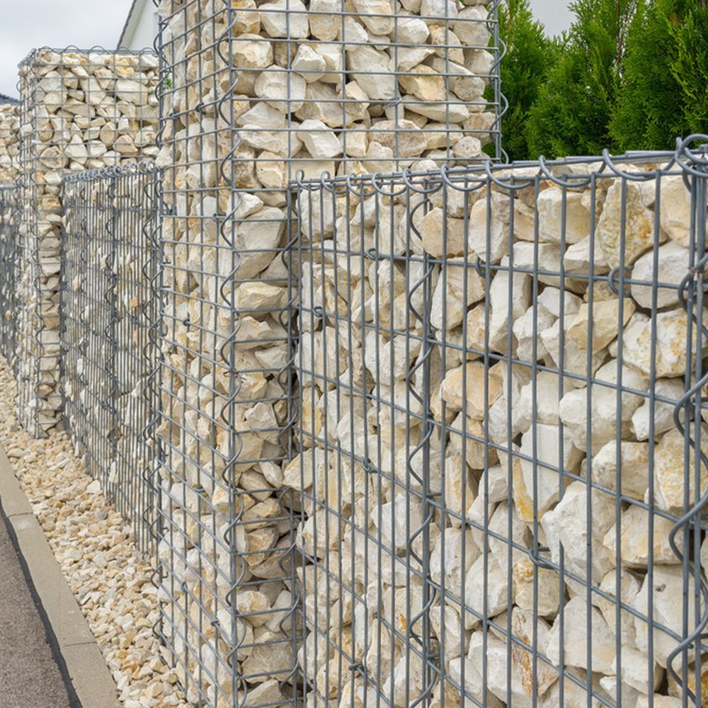 Garden Platform Decoration Materials Welded Gabion Mesh Metal Cage Metal Box For Stone Installation Wall Decoration Cage