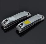 Finger or Toe Brushed Stainless Steel Pearl Nickel Plated Nail Clipper