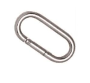 Wholesale Egg Shape Stainless Steel Locking Carabiner Spring Hook Clip Quicklinks from china suppliers