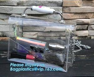 China single chain fashion bags ladies handbags pvc cross-body bags shoulder bags, Waterproof Transparent Beach PVC Shoulder B on sale