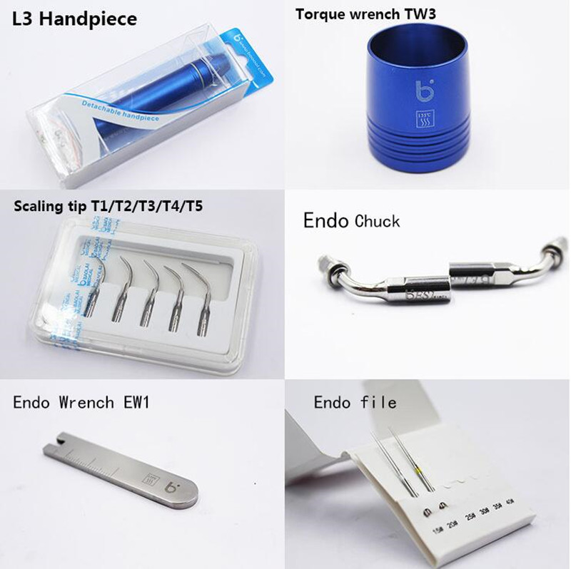 P7 Detachable Dental Ultrasonic Scaler With Autoclavable H3 Alloy Handpiece