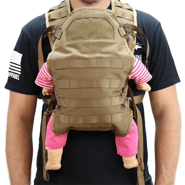 Functional Baby Carrier Tactical Vest With Breathable Mesh Shoulder Straps