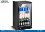 Built In Mini Beer Cooler Refrigerator , Black Outdoor Beverage Cooler Long