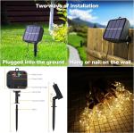 20Ft solar led powered outdoor decorative fairy christmas String Lights
