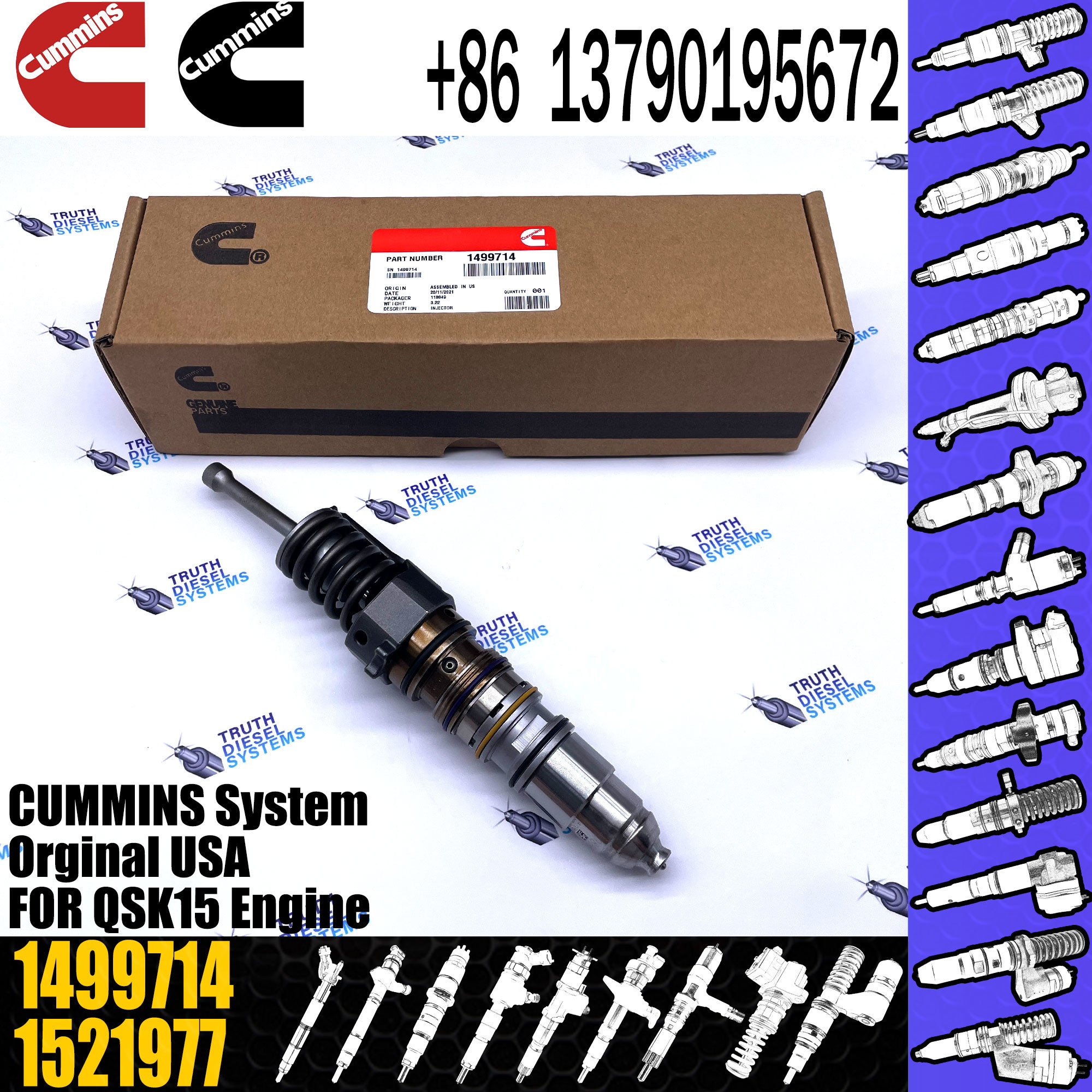 579261 1846350 1764365 Engine Injector 1764364 1731091 570016 1499714 1464994