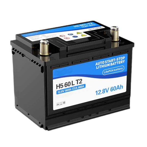 H5 Car starting battery 12V 60Ah car start stop battery LiFePo4 for advanced