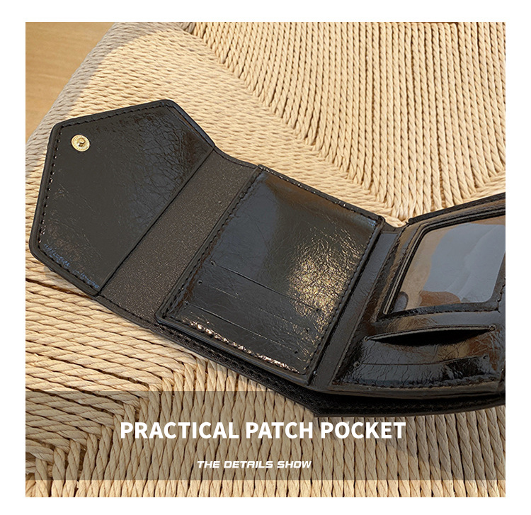 Women's Three Fold Short Wallet with Card Holder Low MOQ Mix Models Leather Coin Purse
