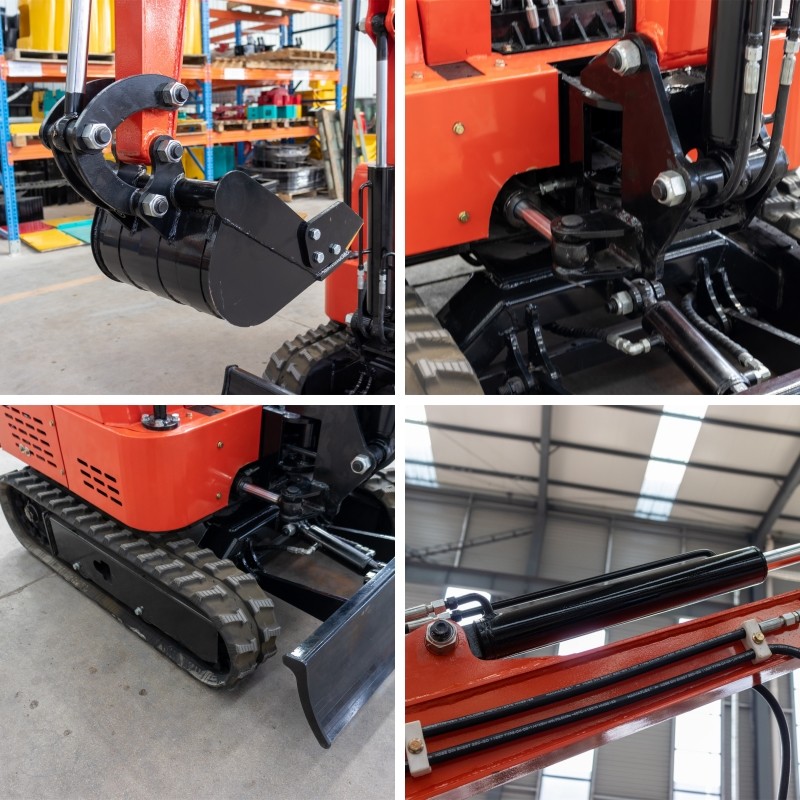 Reliable Ht15 Mini Crawler Excavator With 2900mm Maximum Ground Excavation Radius