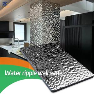 Wholesale Smooth Bamboo Charcoal Wall Board Water Ripple Panel 1220*2440mm from china suppliers