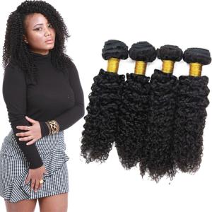 Wholesale Double Weft Remy Jerry Curly Hair Weave Bundles 24 Inch No Synthetic Hair from china suppliers