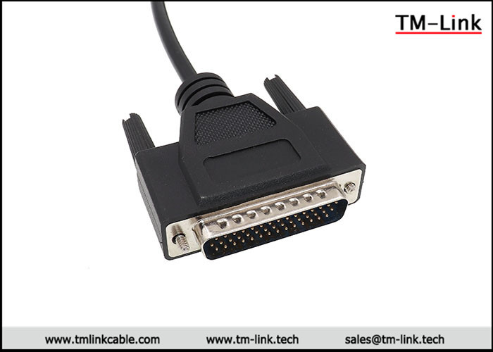 High quality DB9 male to DB25 male serial black D-Sub port printer data cable