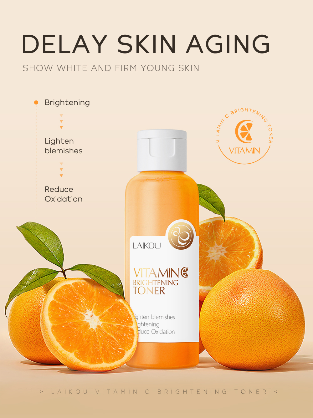 Moisturizing Face Toner Hydrating Whitening Brightening Facial Skin Care Vitamin C Toner