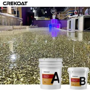 China Polished Concrete Metallic Epoxy Floor Coating Seamless High-Gloss Finish on sale