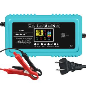 Wholesale Fast Charging Speed 7-Stage Auto Lead Acid Battery Charger 12V 6A 24V 3A for LiFePO4 Lithium 12V/24V Motorcycle Battery from china suppliers