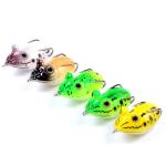 5 Colors 5.40CM/11.60g Soft Frog Lure Mullet Snakehead Fish Bait Fishing Lure