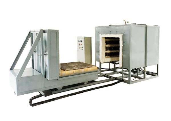 High Temperature Bogie Hearth Furnace , Electric Bogie Type Heat Treatment