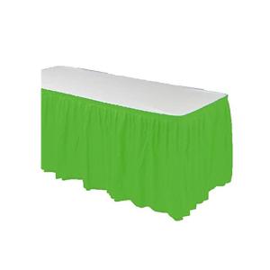 Wholesale Solid Color Disposable Table Skirts , Waterproof Catering Table Skirting from china suppliers