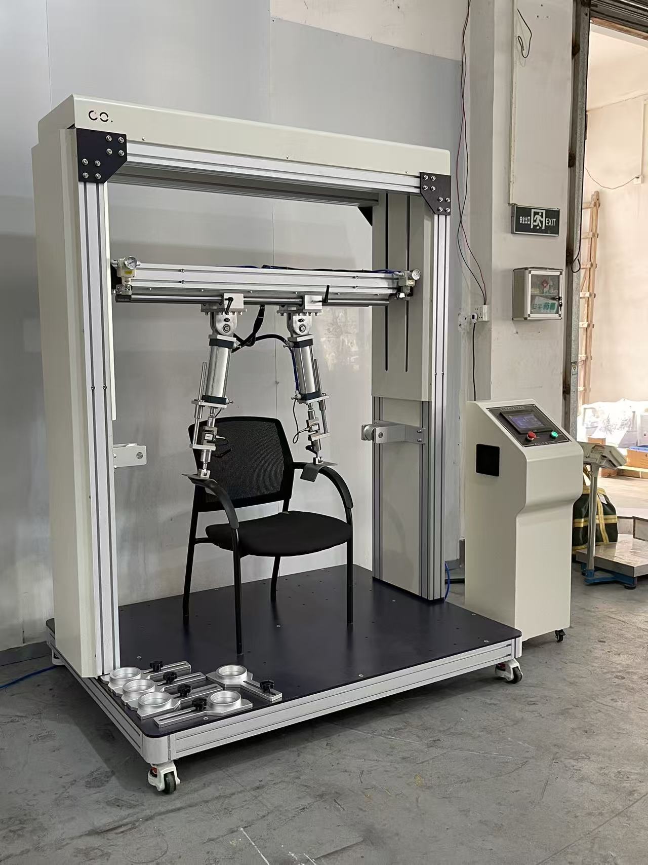 Office Chair Armrest Durability Testing Machine Seat Armrest Compression Durability Tester Chair Armrest Load Fatigue Tester