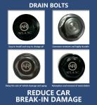 Magnetic Oil Pan Drain Bolt Plug M14x1.5 M12x2.25 for AC SCHNITZER X6 E71 SUV 08