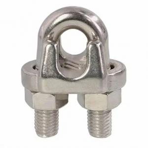 Wholesale Silvery Hot Dipped Galvanized Carbon Steel US Type Wire Rope Clip Cleat for Lifting from china suppliers