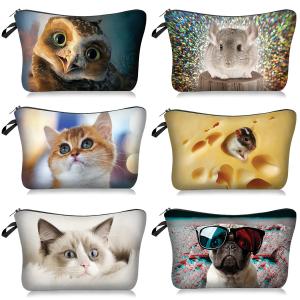 Wholesale New animal 3d printed makeup dumpling bag from china suppliers