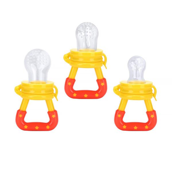 Baby Fresh Food Feeder 3Pack Fruit Silicone Nipple Teething Toy Reusable Aching