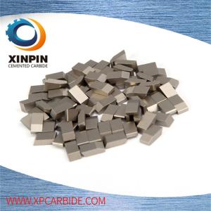 Wholesale High Wearable Tungsten Carbide Saw Tips For Hardwood , Carbon Steel , Cork, YG6 ,YG6X from china suppliers
