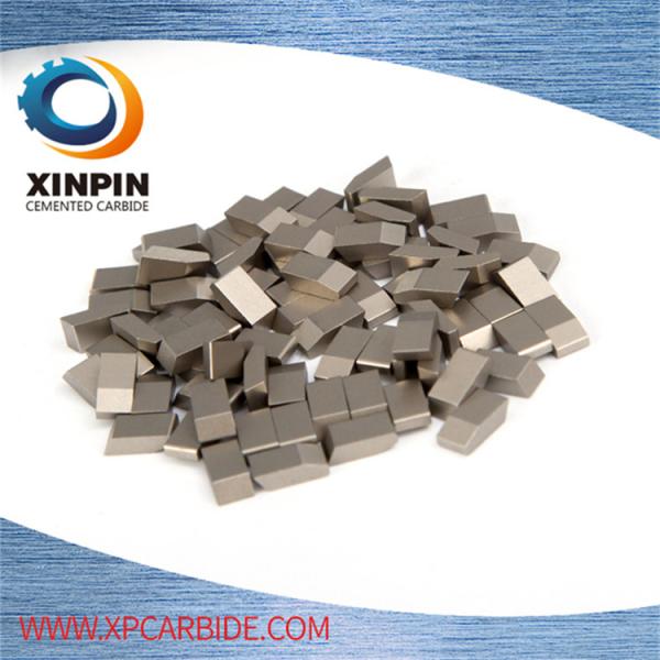 High Wearable Tungsten Carbide Saw Tips For Hardwood , Carbon Steel , Cork, YG6