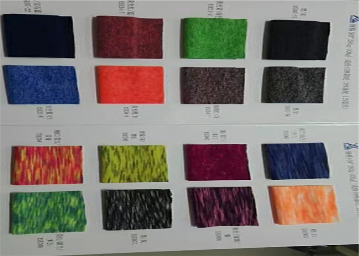 Double Knit Recycled Nylon Fabric Foil Printing Creora Spandex For Dance Wear