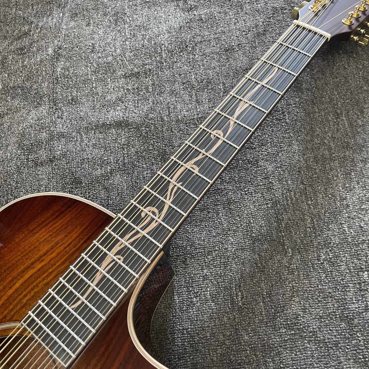Custom 12 Strings KOA Wood Taylor Style Acoustic Guitar Glossing Finish Body Matt Neck Open Tuner