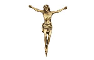 Wholesale 290*220mm bronze color christian crucifix tombstone decoration BD021 from china suppliers