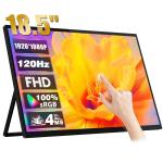 Travel Dual 100Hz 144Hz Portable Monitor 4k Touchscreen For Laptop PC Phone PS4