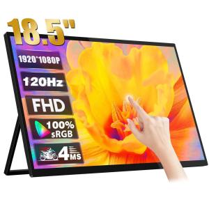 Wholesale Travel Dual 100Hz 144Hz Portable Monitor 4k Touchscreen For Laptop PC Phone PS4 PS5 from china suppliers