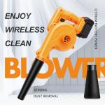40V 20000RPM Battery Powered Cordless Electric Backpack Leaf Blower Handheld