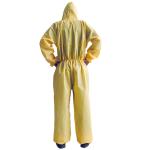 Nonwoven Pp Pe Coating Disposable Chemical Coveralls 100 Gsm With Tape