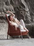Outdoor Light Luxury PE Rattan Sofa Table Set Patio Waterproof Aluminum