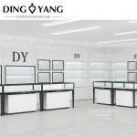 Custom Modern Fashion Style Black White Jewelry Counter Displays No Installation