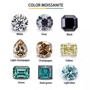 Wholesale White Clear Jewelry Color Moissanite Heart Arrow Radiant Rings Cut from china suppliers