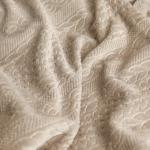 Embossed Flannel Fleece Fabric Single Side 100% Polyester