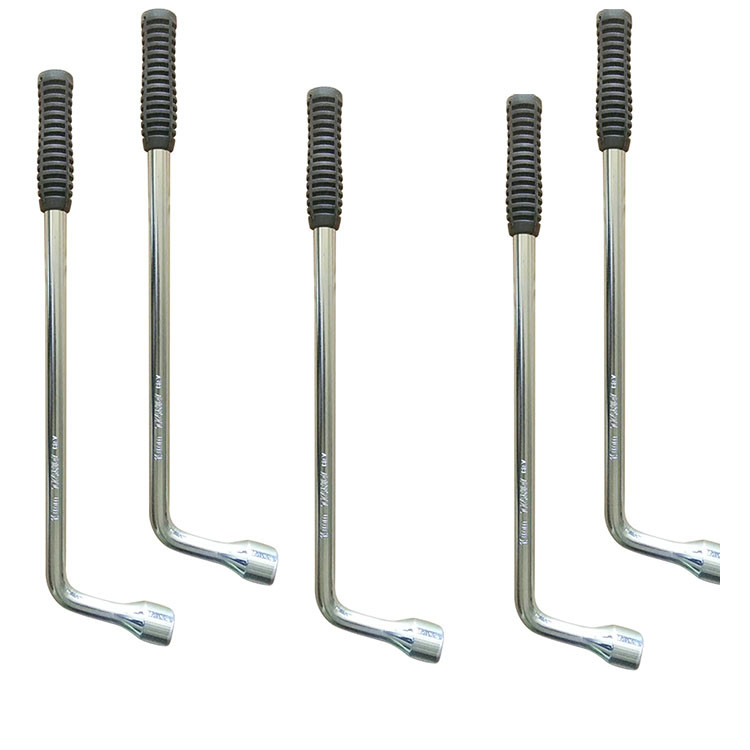 Heat Treatment Car Tire Wrench , L Type Car Tire Nut Wrench