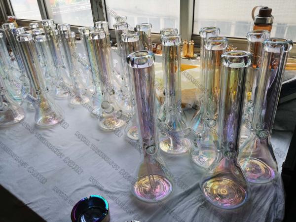 Glass Shisha Rainbow Decorative Coatings, Glassware PVD Vacuum Coating, Glass