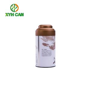 Wholesale Empty Round Tinplate Can Tall Round Copper Tea Tins for British Black Tea from china suppliers